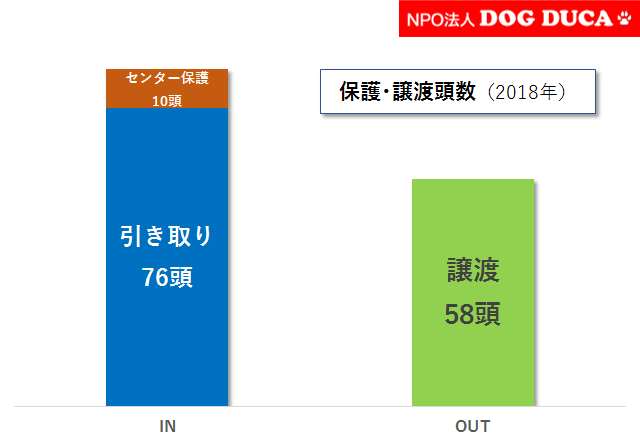 保護・譲渡実績2018